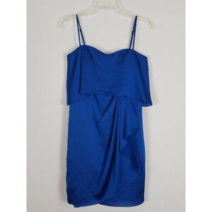 Max‎ and Cleo Spaghetti strap faux wrap around dark blue formal dress size 2